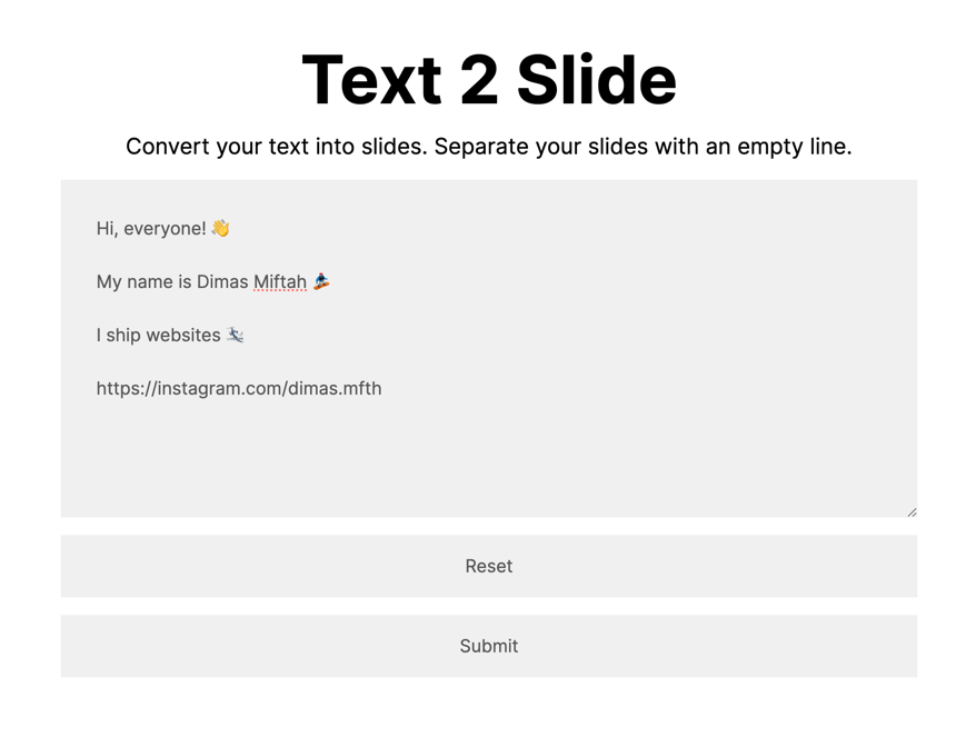Text2Slide